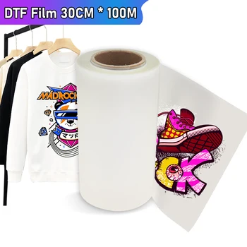 33 см Принтер для печати пленки DTF Премиум-класса для футболки, рулон пленки DTF для теплопередачи A3, рулон пленки DTF Для предварительной обработки ПЭТ-бумаги для теплопередачи