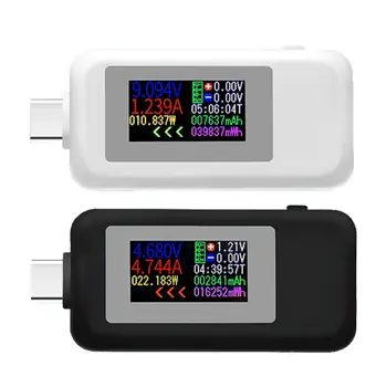 KWS-1902C Type-C Красочный Дисплей USB Тестер Текущее Напряжение Монитор Измеритель Мощности Мобильный Аккумулятор Банк Зарядное Устройство Детектор