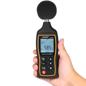 SNDWAY SW-523 Цифровой Измеритель уровня звука, Тестер для контроля Децибел, измерительный прибор для измерения количества Оптического шума, Аудиодетектор