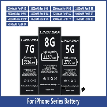 Высококачественный аккумулятор для мобильного телефона iPhone4G 5 6 6S 5S 7 8 Plus 6SP с наклейкой 
