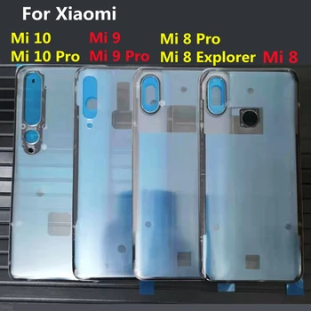 Для Xiaomi Mi 8, Mi 9, Mi 10 Pro, задняя крышка батарейного отсека, Прозрачный Стеклянный чехол для xiaomi Mi 10, Корпус Mi 8, Крышка батарейного отсека Explorer