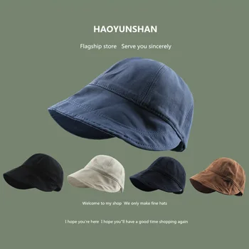 Модная шляпа Рыбака, Женская Летняя Корейская версия, Универсальная шляпа С зонтиком, Шляпа для умывания с солнцезащитным кремом, шляпа от солнца с большим ободком