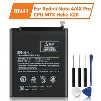 Новый Сменный Аккумулятор BN41 Для Xiaomi Redmi Note 4 Redmi Note4pro Note4 4G + Аккумулятор высокой конфигурации 4100 мАч