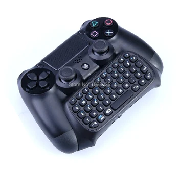 Черная Bluetooth-совместимая клавиатура, Мини-беспроводная клавиатура для сообщений в чате для контроллера Playstation 4 PS4, 5 шт./лот
